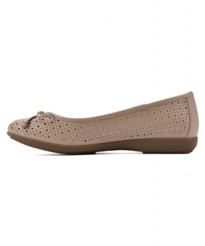 Women's Cheryl Ballet Flats Tan/Beige $35.19 Shoes