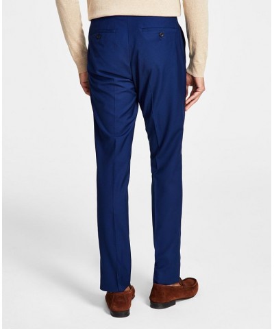 Men's Techni-Cole Suit Separate Slim-Fit Pants Blue $25.88 Suits