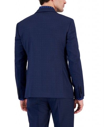 Armani Exchnage Men's High Blue Solid Suit Jacket Blue $218.25 Suits