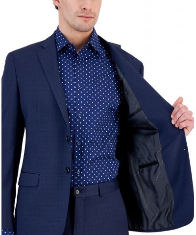 Armani Exchnage Men's High Blue Solid Suit Jacket Blue $218.25 Suits