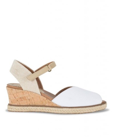 Women's Odetta Peep-Toe Wedge Espadrille Sandals PD04 $38.25 Shoes