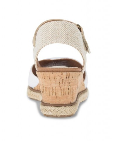 Women's Odetta Peep-Toe Wedge Espadrille Sandals PD04 $38.25 Shoes