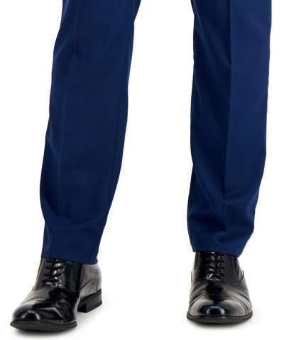 Men's Techni-Cole Suit Separate Slim-Fit Pants Blue $25.88 Suits