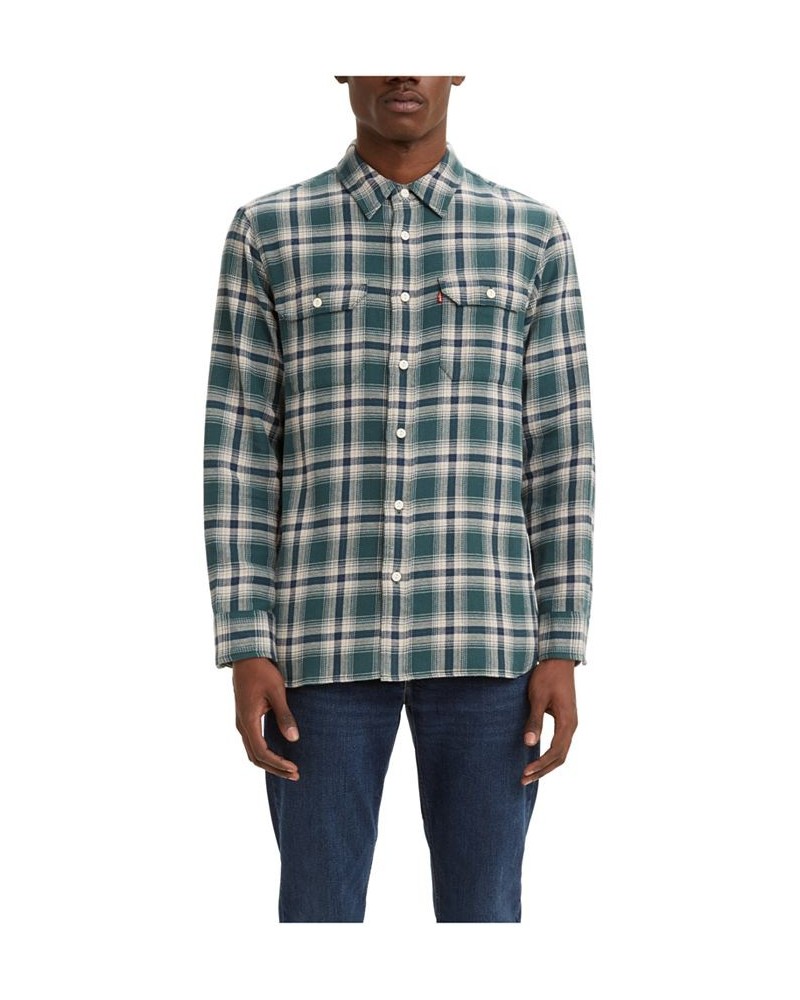 Men's Classic Worker Relaxed Fit Flannel Shirt PD02 $14.49 Shirts