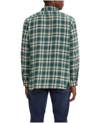 Men's Classic Worker Relaxed Fit Flannel Shirt PD02 $14.49 Shirts