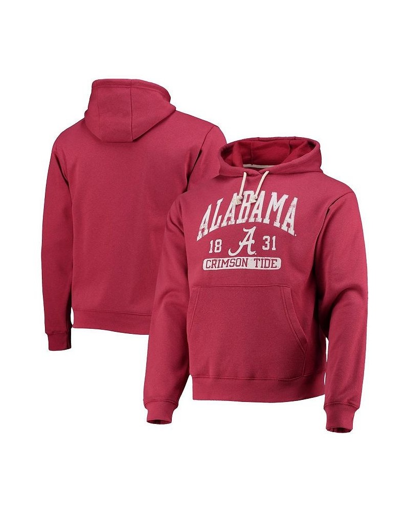 Men's Crimson Alabama Crimson Tide Volume Up Essential Fleece Pullover Hoodie $32.25 Sweatshirt