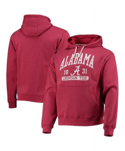 Men's Crimson Alabama Crimson Tide Volume Up Essential Fleece Pullover Hoodie $32.25 Sweatshirt